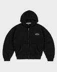 BLACK STRAIGHT ZIP