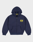 BLUE BLASON ZIP
