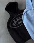 BLACK OVERLOGO ZIP