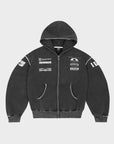 BLACK RALLY CREW ZIP