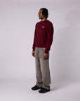 RED 6SNOW CROSS KNIT