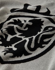 GREY COAT-OF-ARMS KNIT