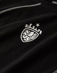 BLACK COAT-OF-ARMS TECH T-SHIRT