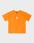 ORANGE COAT-OF-ARMS TECH T-SHIRT