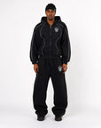 BLACK COAT-OF-ARMS TECH ZIP