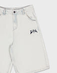 WHITE DENIM JORT