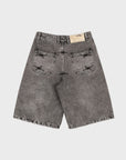 GREY DENIM JORT