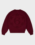 RED 6SNOW CROSS KNIT