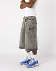 GREY DENIM JORT