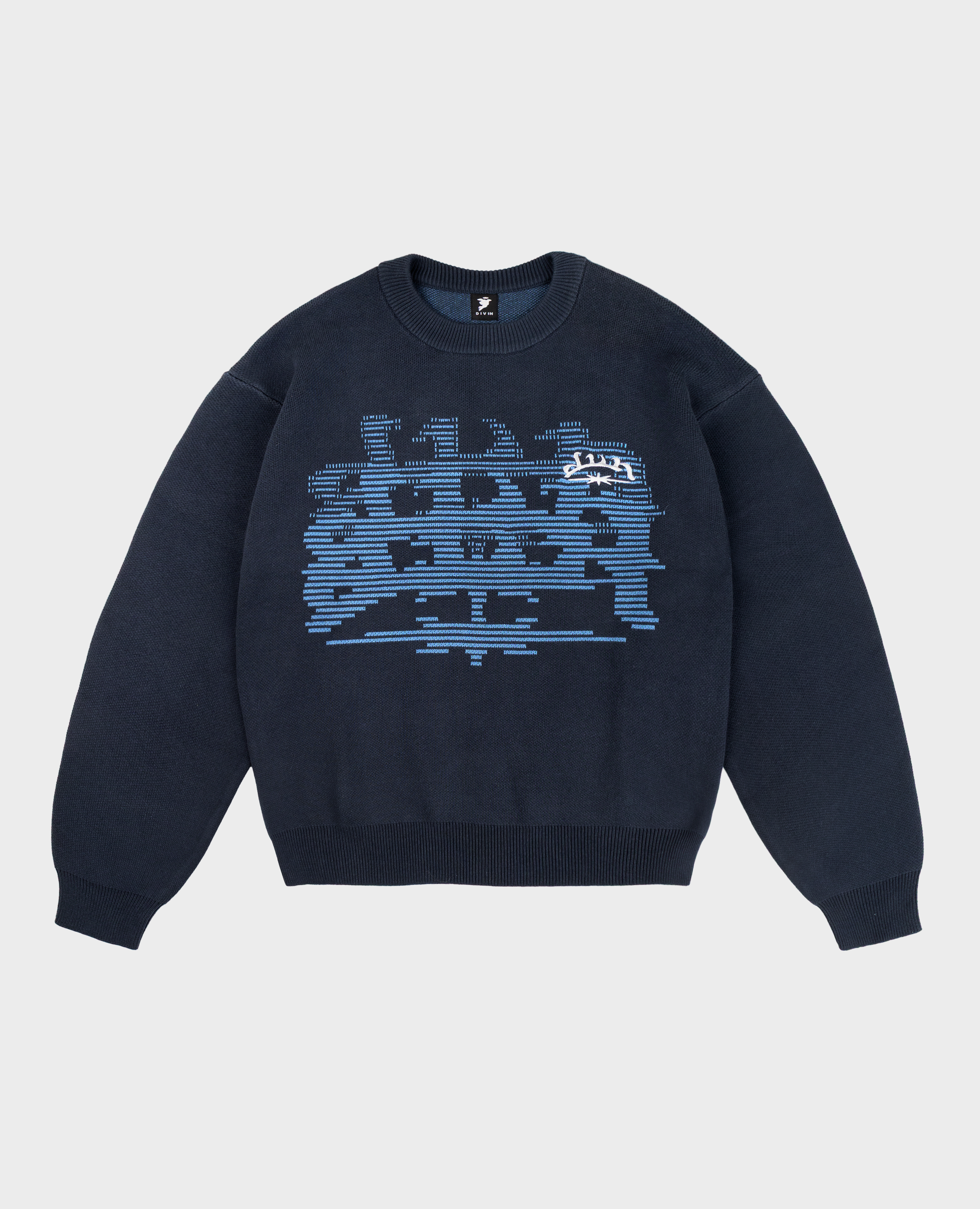 BLUE STRAT KNIT