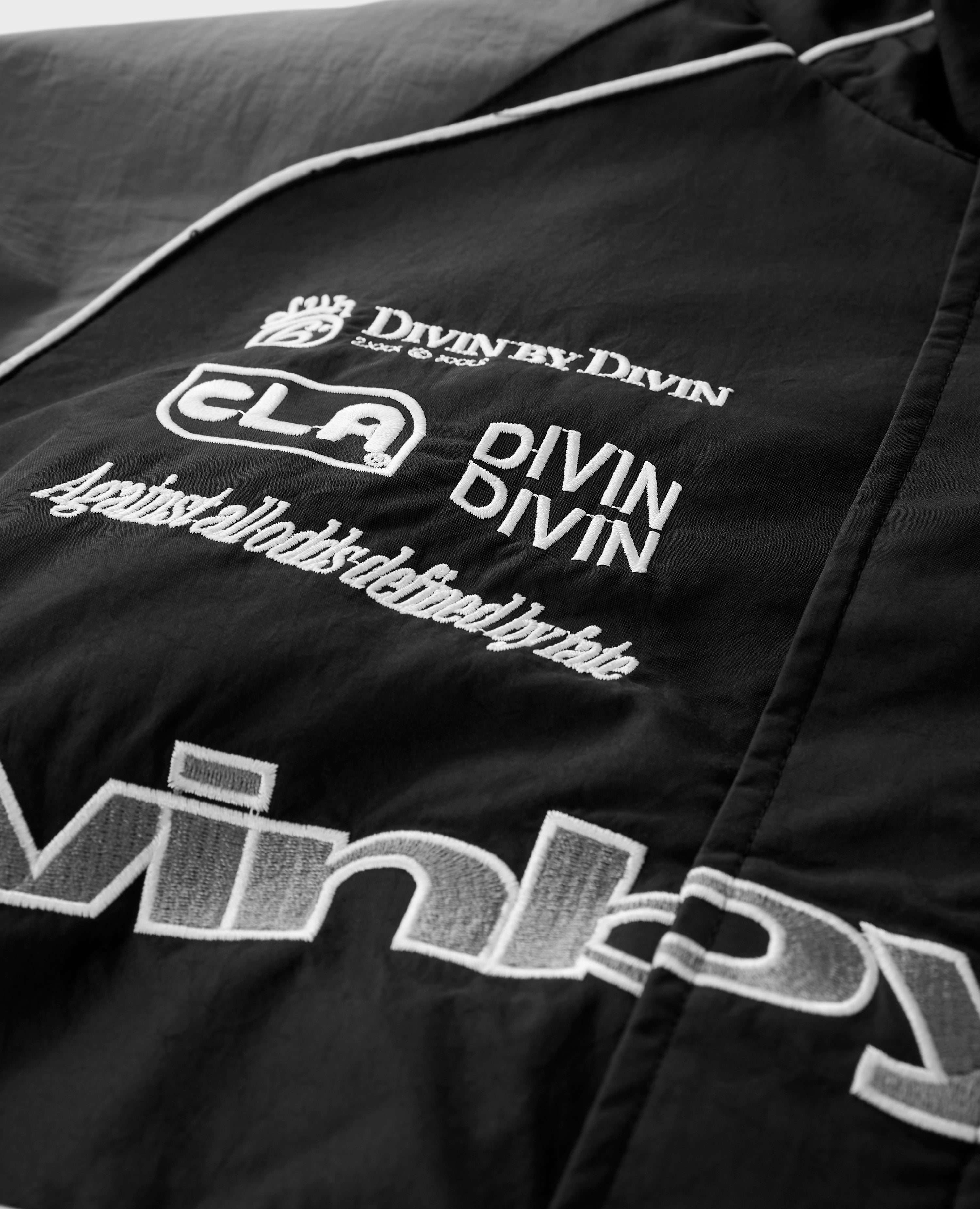 BLACK RALLY TRACKSUIT JACKET