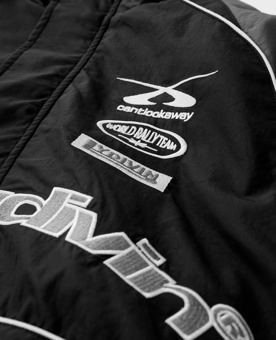 BLACK RALLY TRACKSUIT JACKET