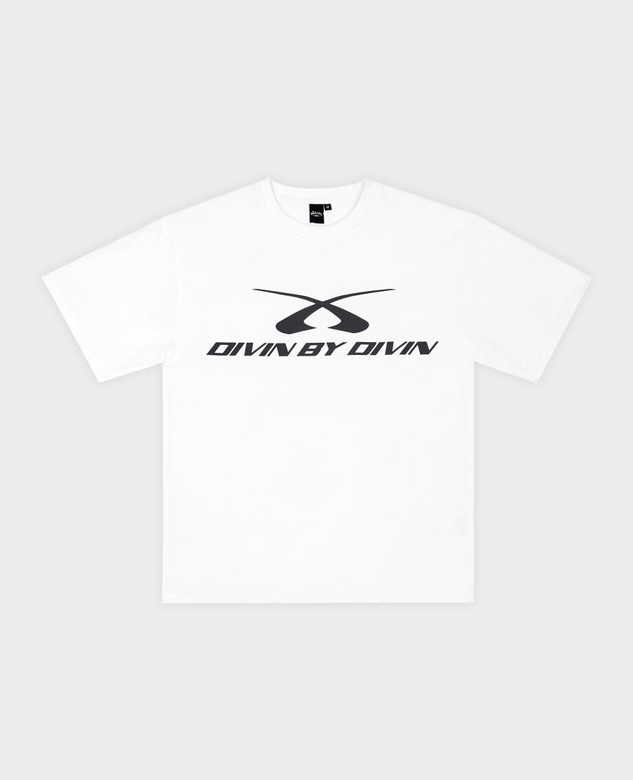 WHITE RALLY T-SHIRT