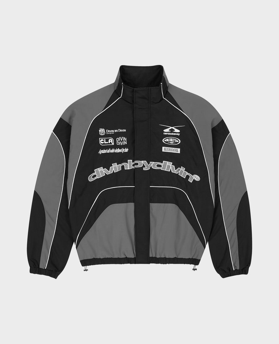BLACK RALLY TRACKSUIT JACKET