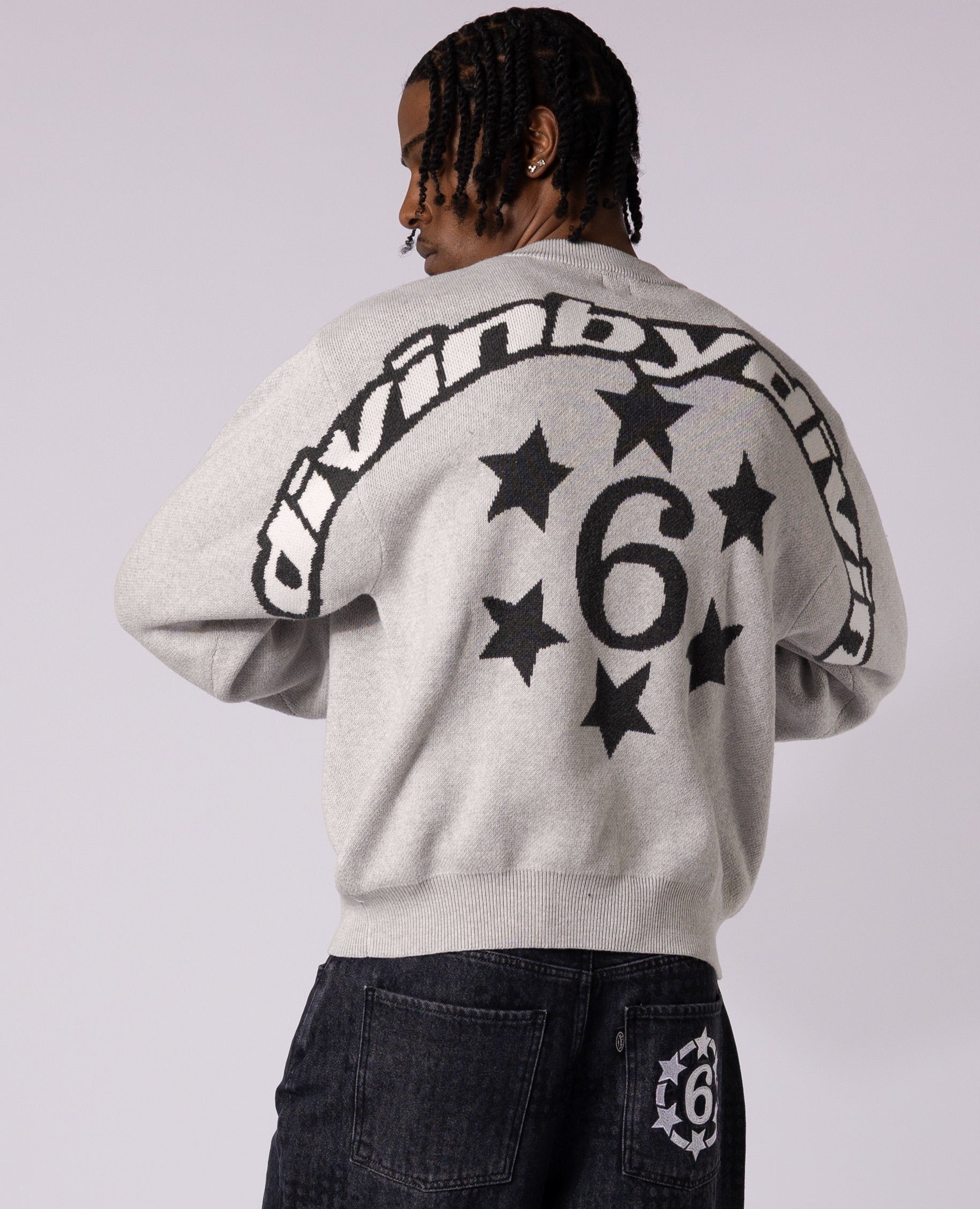 GREY 6SNOW KNIT
