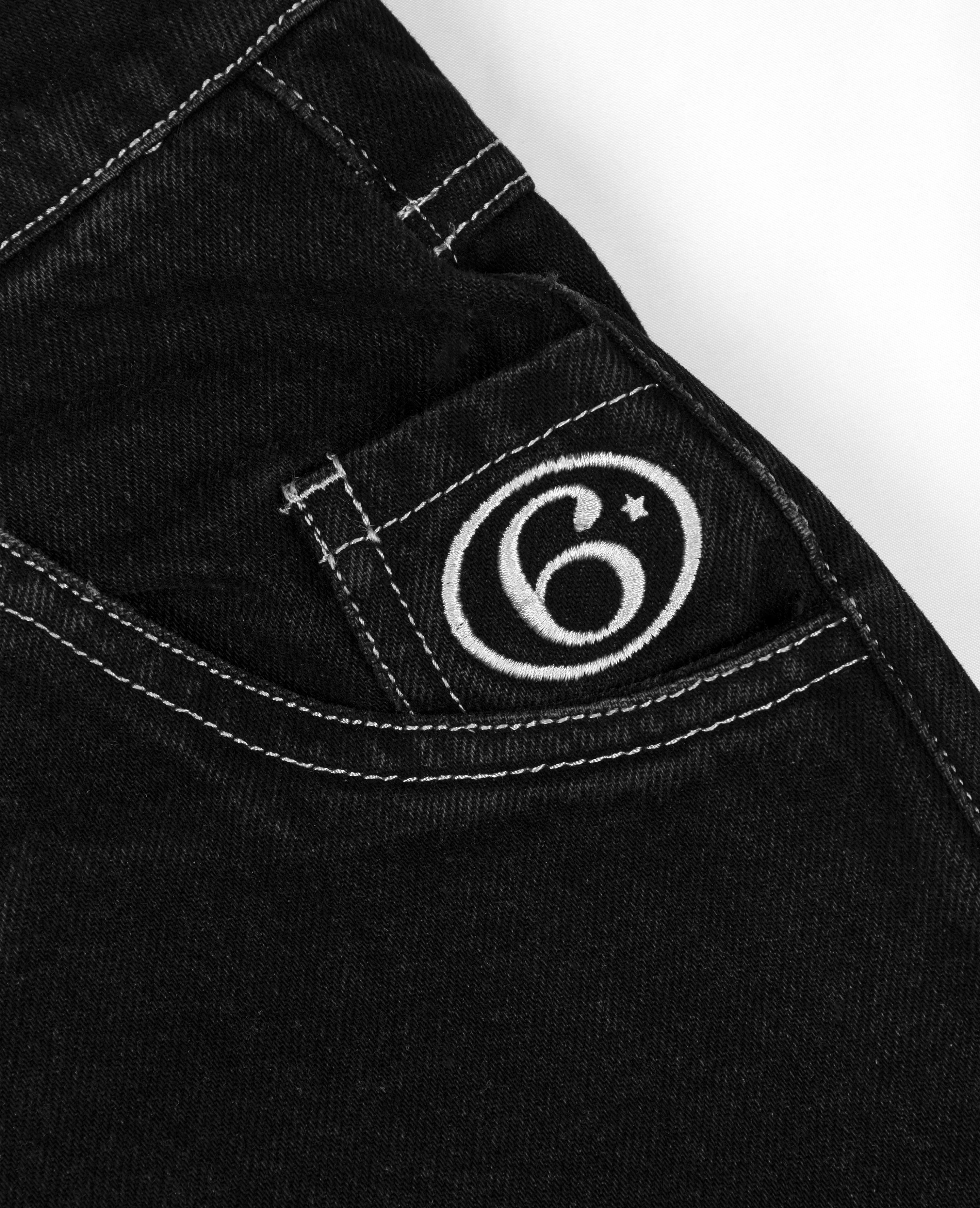 BLACK SIX DENIM JORT