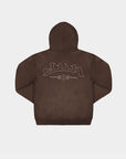 BROWN COMPASS ZIP