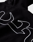 BLACK STRAIGHT ZIP