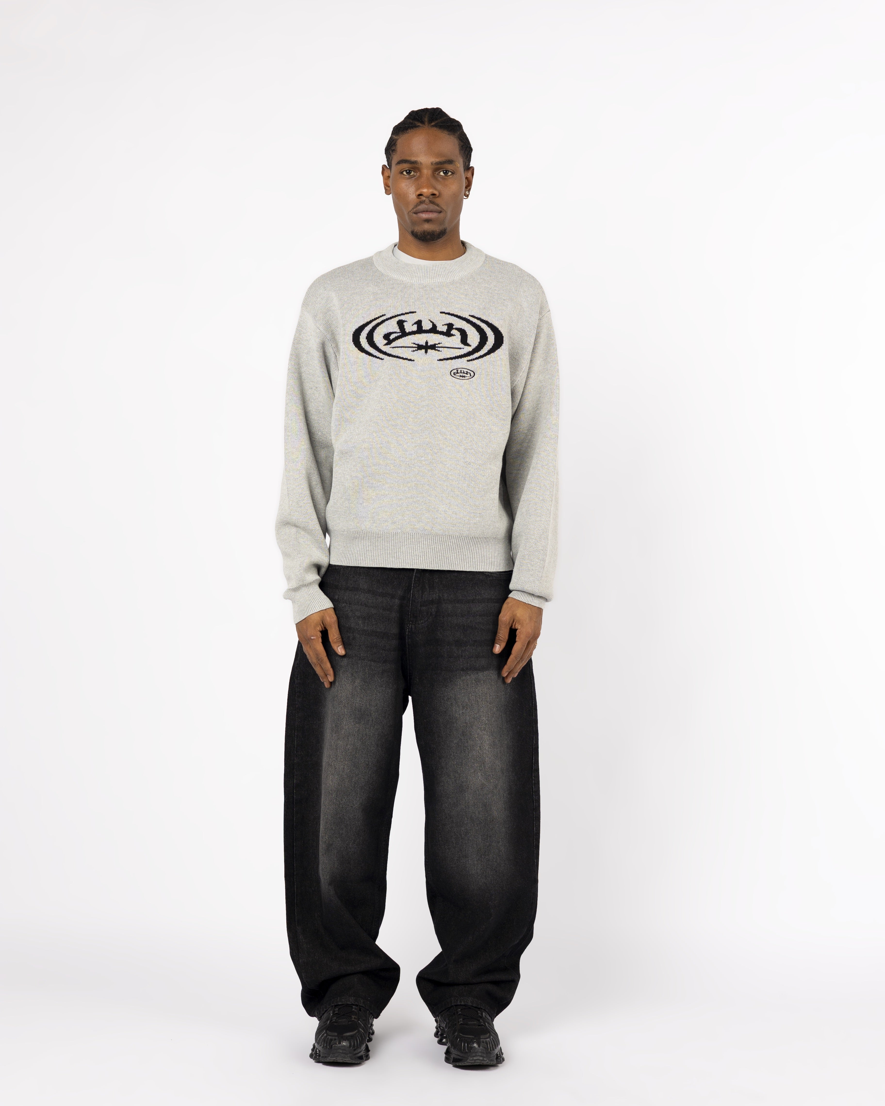 GREY TRAP KNIT
