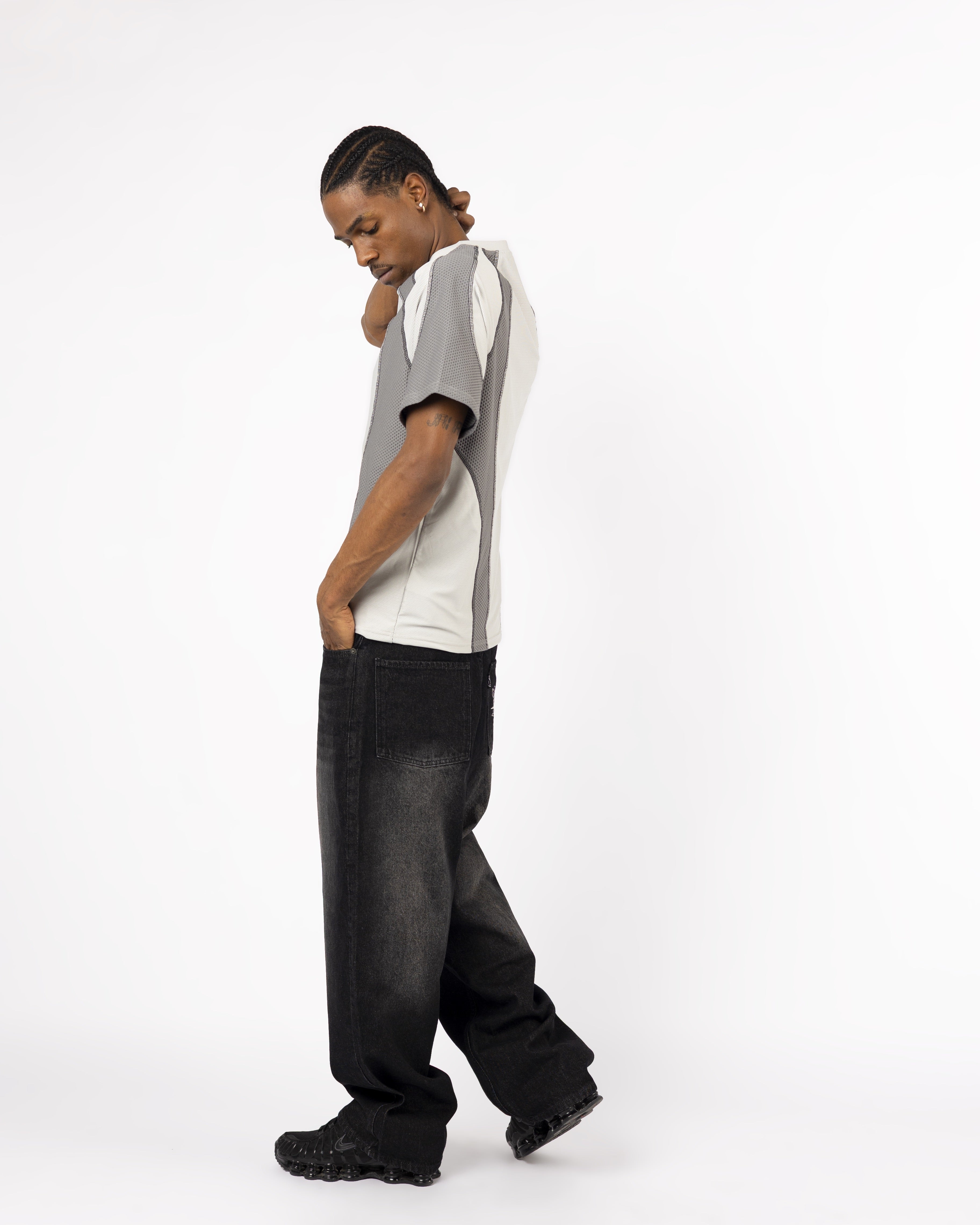 GREY TECH LINES T-SHIRT