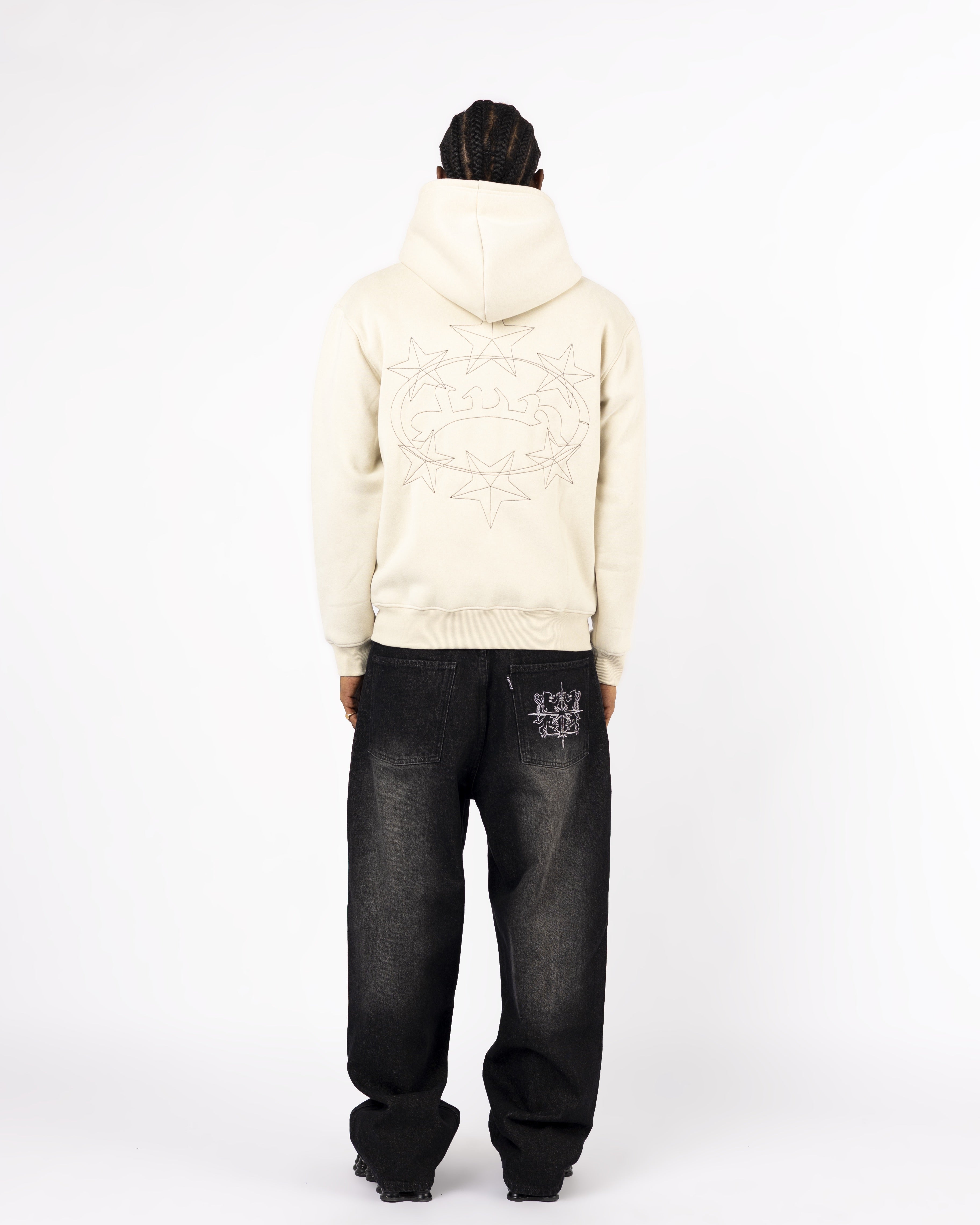 WHITE STARRY ZIP