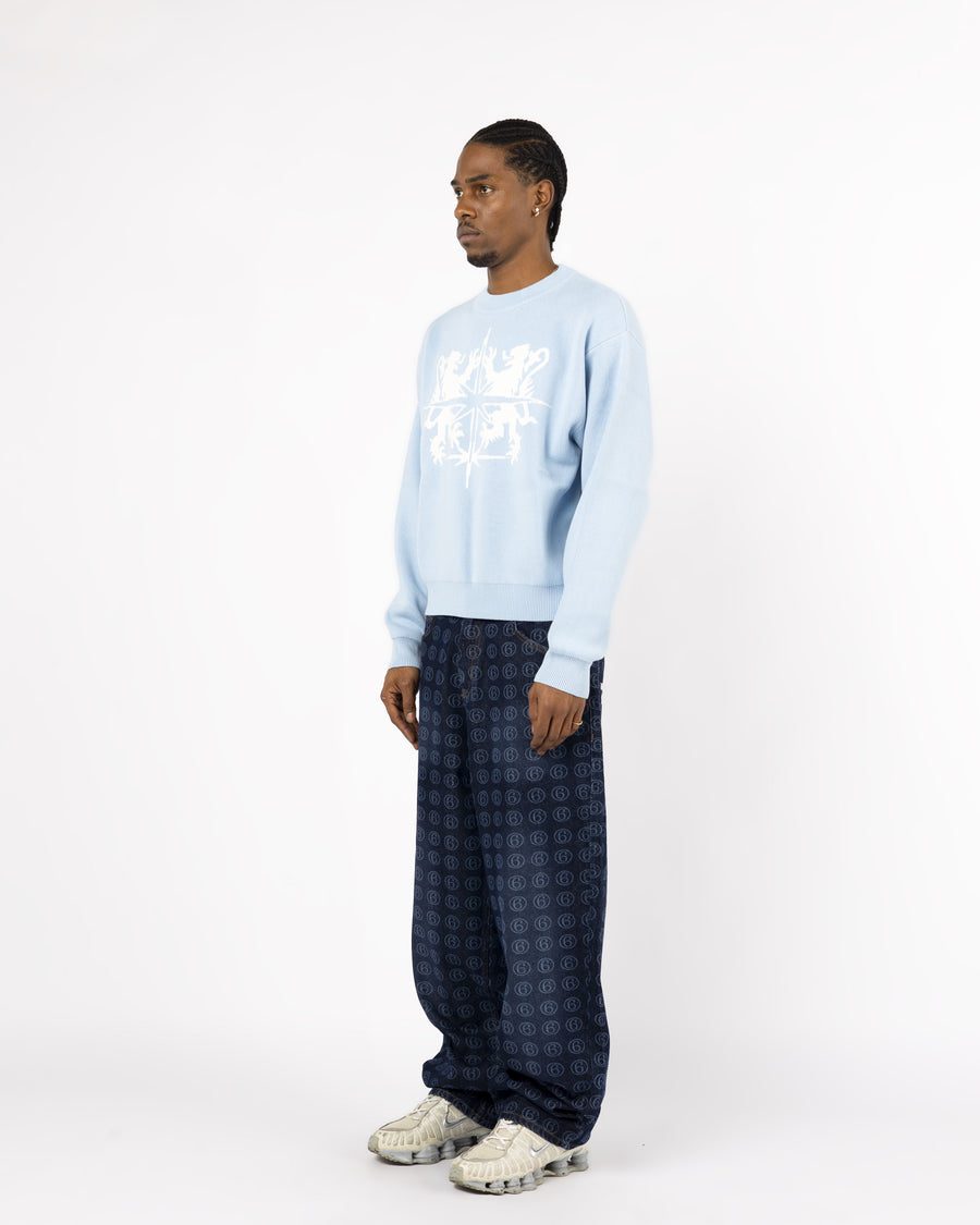 BLUE BLASON KNIT