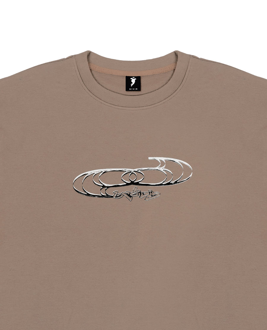 BROWN ARTEFACT T-SHIRT