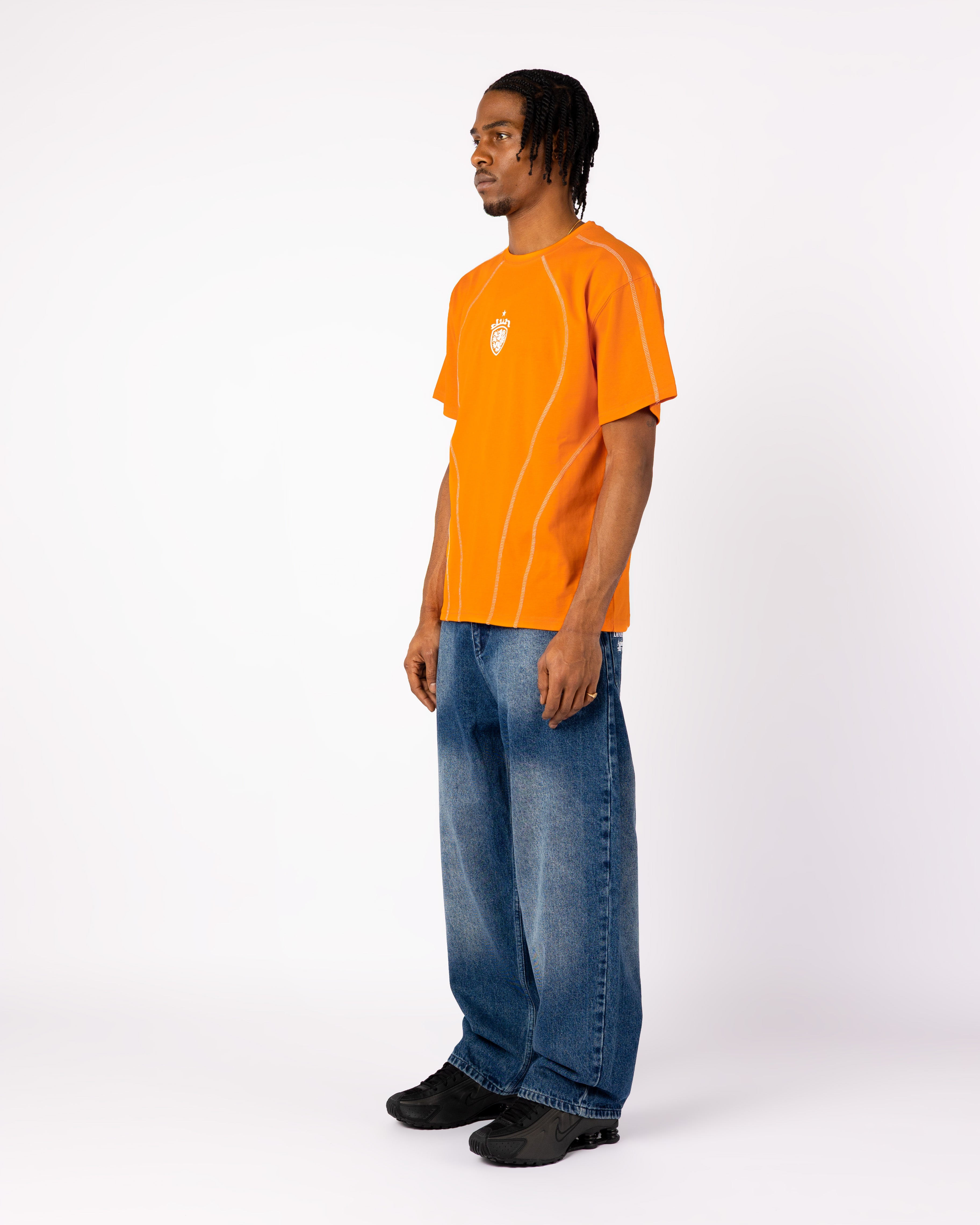 ORANGE COAT-OF-ARMS TECH T-SHIRT