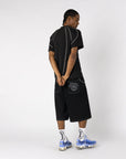 BLACK SIX DENIM JORTS