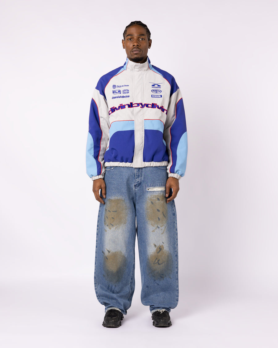 WHITE RALLY TRACKSUIT JACKET