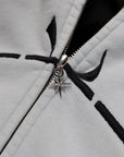 ARCHIVE-BLUE HOODED ZIP JACKET