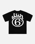 6STARS BLACK T-SHIRT