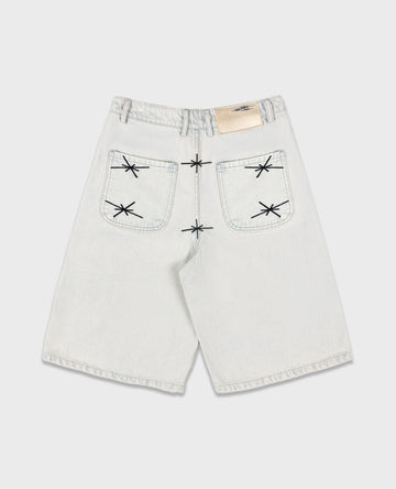 WHITE DENIM JORT
