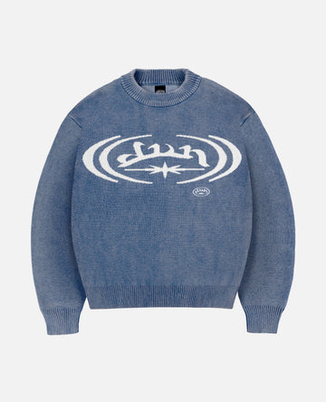 TRAP WASHED BLUE KNITWEAR