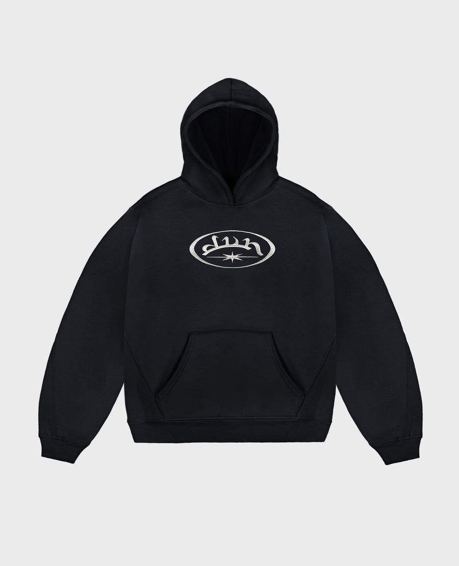 BLACK COMPASS HOODIE