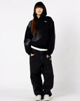 BLACK RAW MILITARY HOODIE