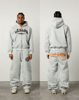 GREY LEOPARD JOGGER